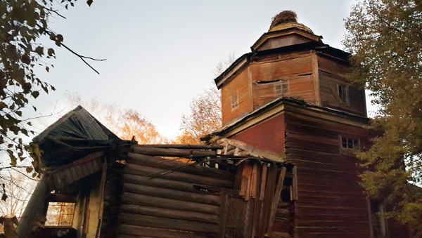 Церковь Георгия Победоносца в деревне Ручьи Крестецкого района