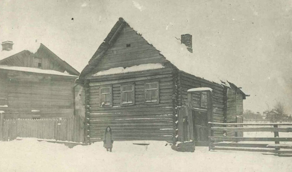 Дом Гусарова в Антониевской слободе. Фотография 1930-х гг. из собрания Новгородского музея-заповедника