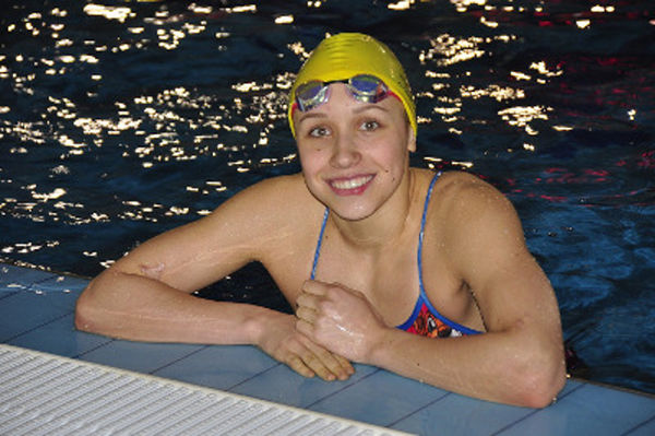 Ксения преодолела 50-метровку за 27.43 сек., выполнив норматив мастера спорта международного класса