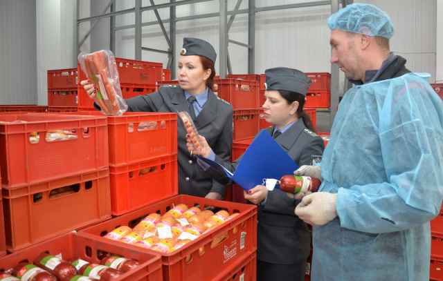 Специалисты управления Россельхознадзора по Новгородской и Вологодской областям проводят проверку продукции, предназначенной на экспорт