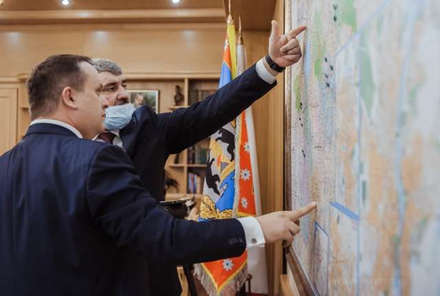 Андрей Никитин и Андрей Белов обсудили планы газификации Новгородской области.