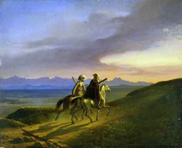 Картина «Воспоминания о Кавказе» была написана Лермонтовым на Новгородчине.