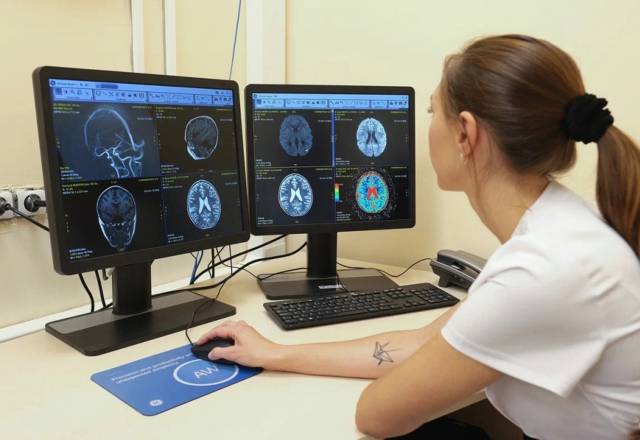 МРТ-томограф имеет хорошее разрешение, что позволяет доктору видеть все фазы головного мозга.