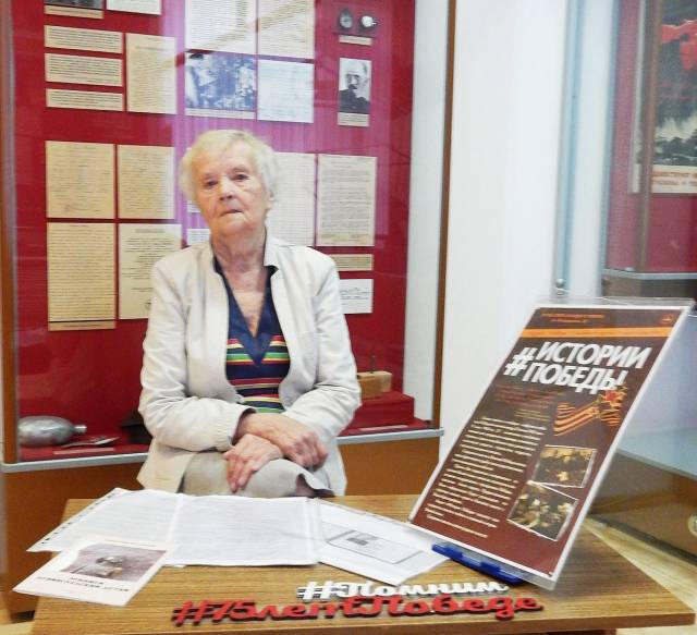 Воспоминания Евгении Молчановой о военном детстве вошли в проект Музея Северо-Западного фронта «Истории Победы».