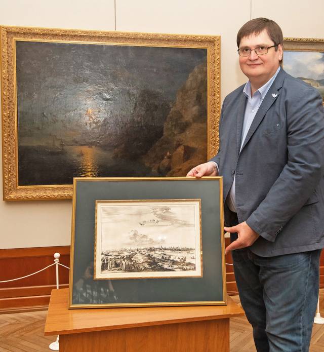 Алексей ФИНИКОВ приобрёл голландскую гравюру для своего родного города.