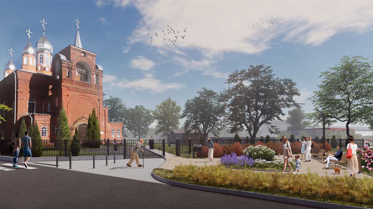 У церкви Казанской иконы Божией Матери, которая находится недалеко от парка имени 1 Мая, создадут зо