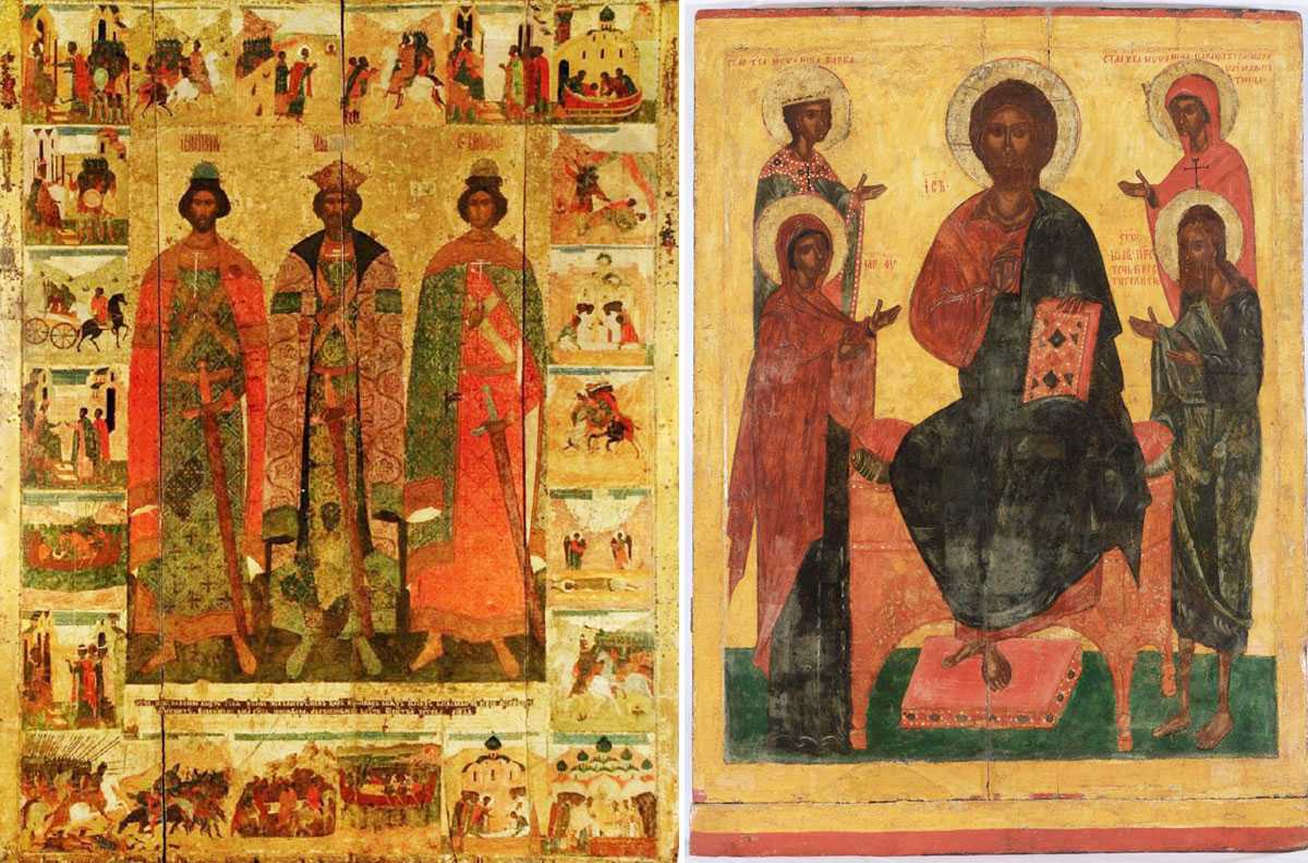 В рамках межмузейного обмена в Новгороде экспонируется икона «Святые равноапостольный князь Владимир