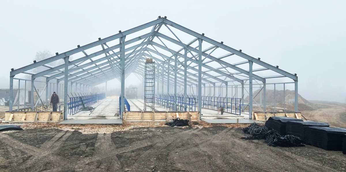 Строительство фермы планируют завершить до конца октября.