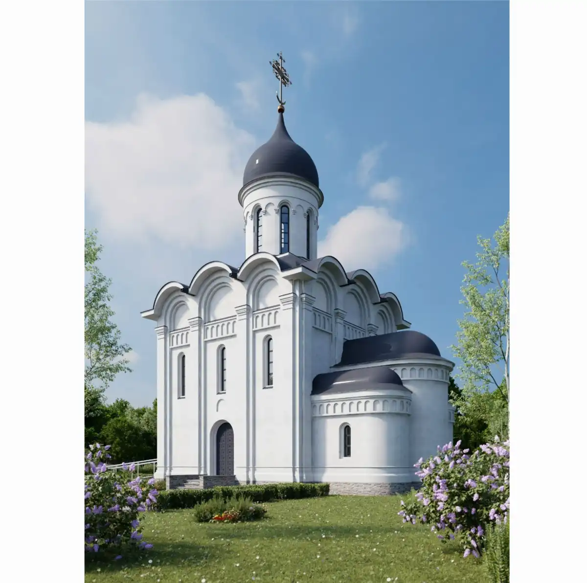 Проект храма в честь иконы Божией Матери «Взыскание погибших» в Мясном Бору.