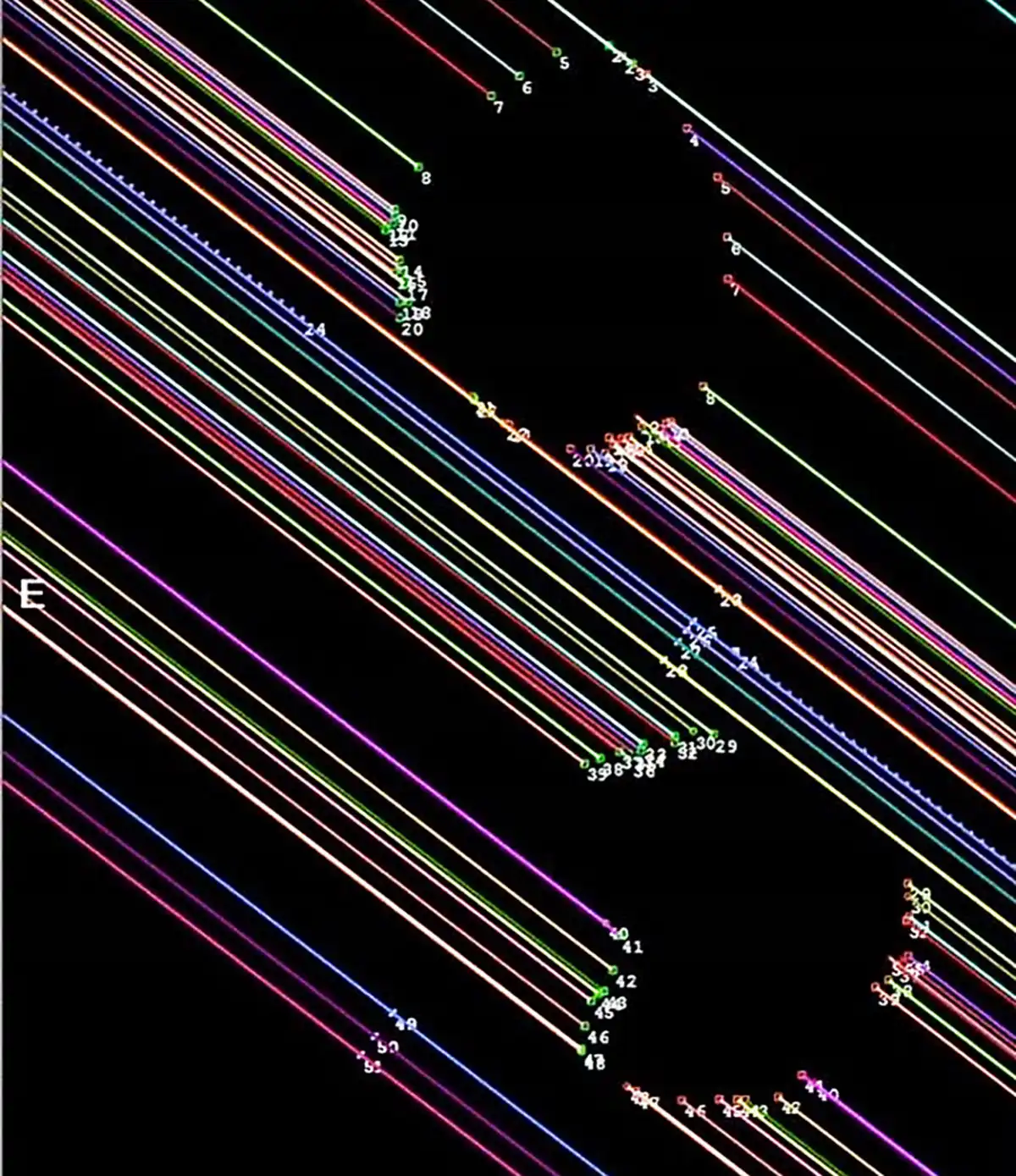 Изображение двойного астероида Антиопа, построенное на данных одновременной съёмки 57 любительских телескопов в разных точках.