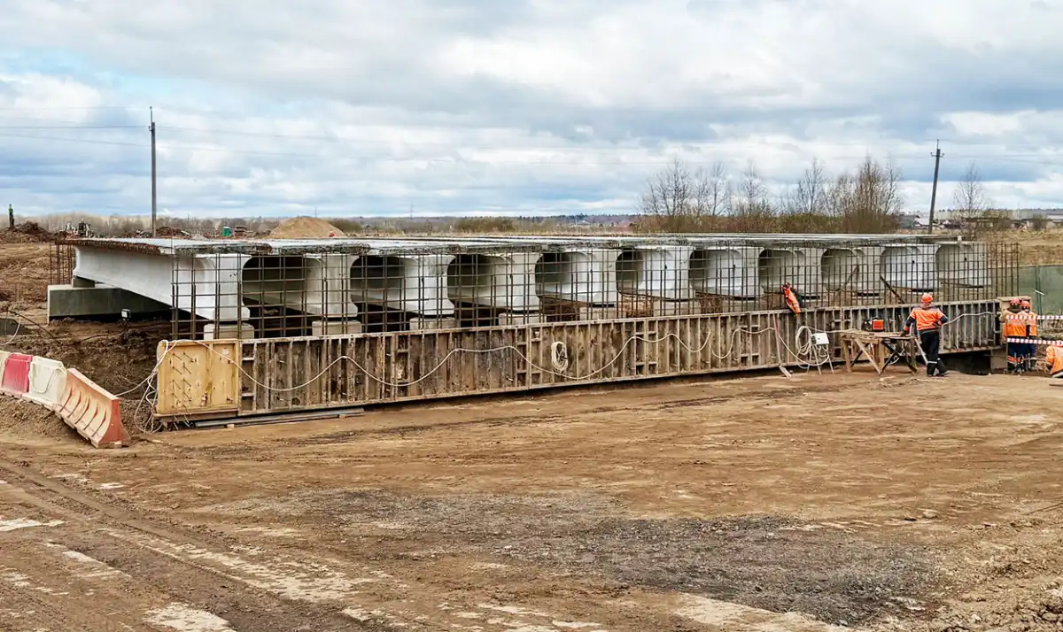 Длина будущего моста через реку Веряжу составит более 36 метров.