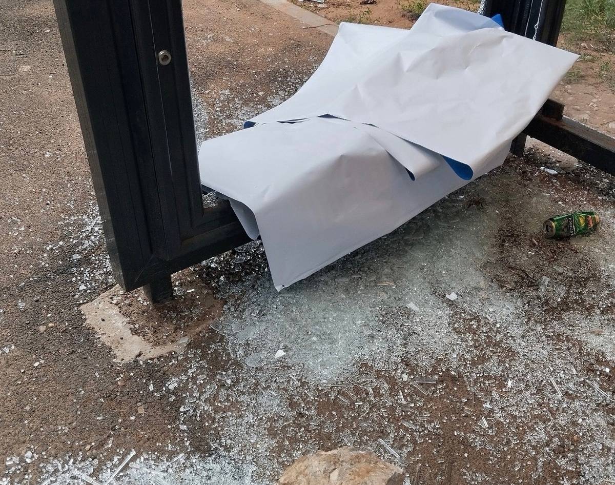 За разбитую остановку в отношении мужчины возбудили уголовное дело по статье «Вандализм».