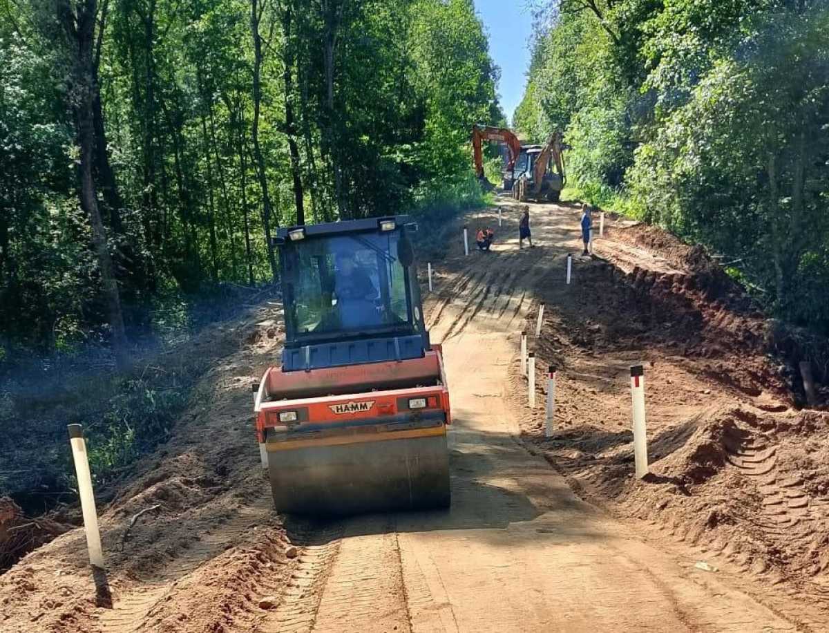 На следующей неделе подрядчик планирует начать укладку водопропускных труб.
