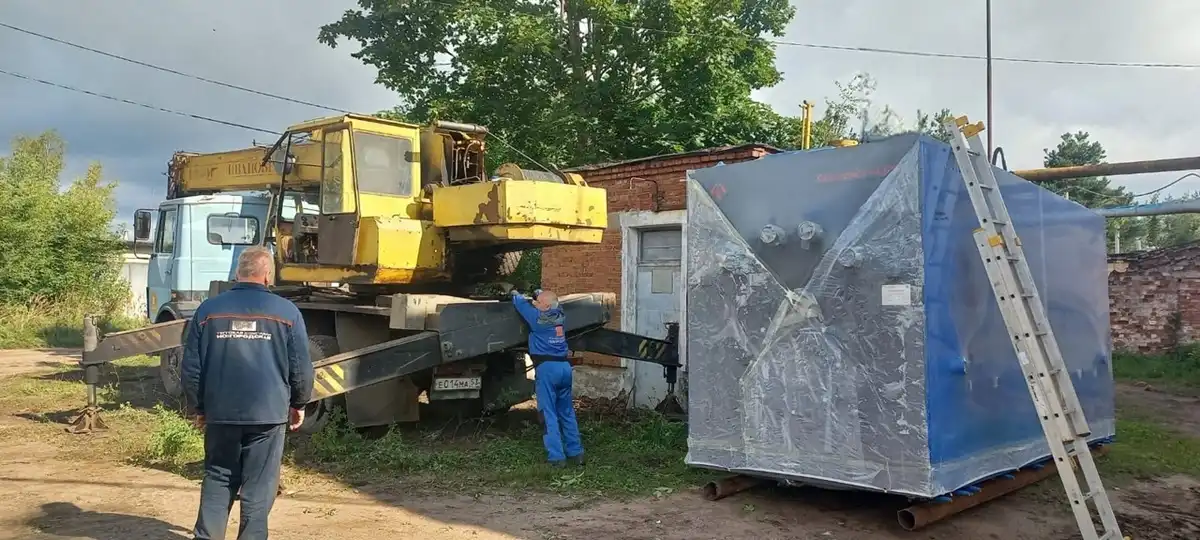 Котёл весит 7,5 тонны.