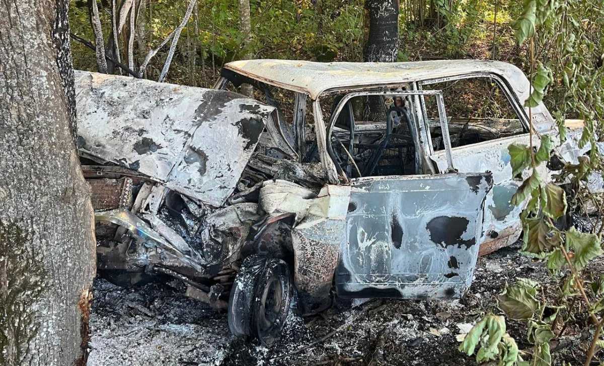 Водителя доставили в больницу в Валдае.