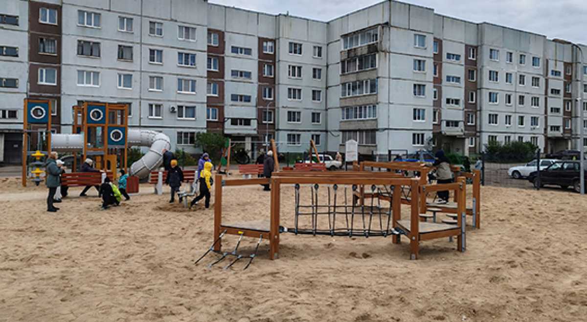 Новая детская площадка открылась в Пестове