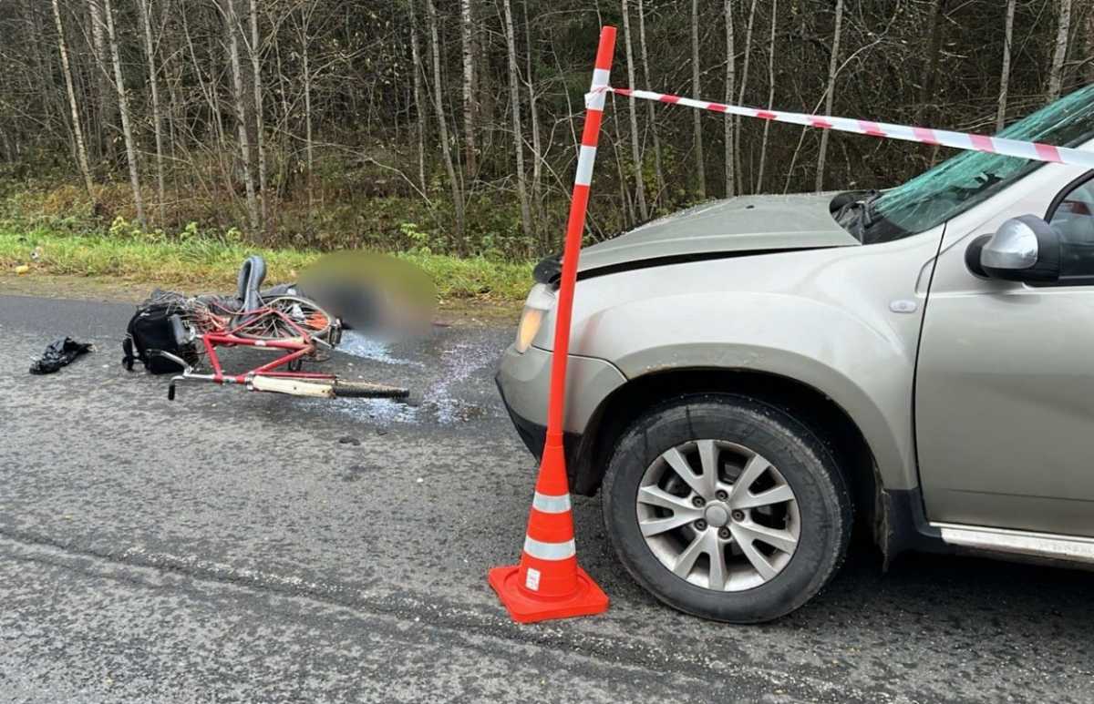 В результате ДТП велосипедист погиб на месте происшествия до прибытия бригады скорой медицинской пом