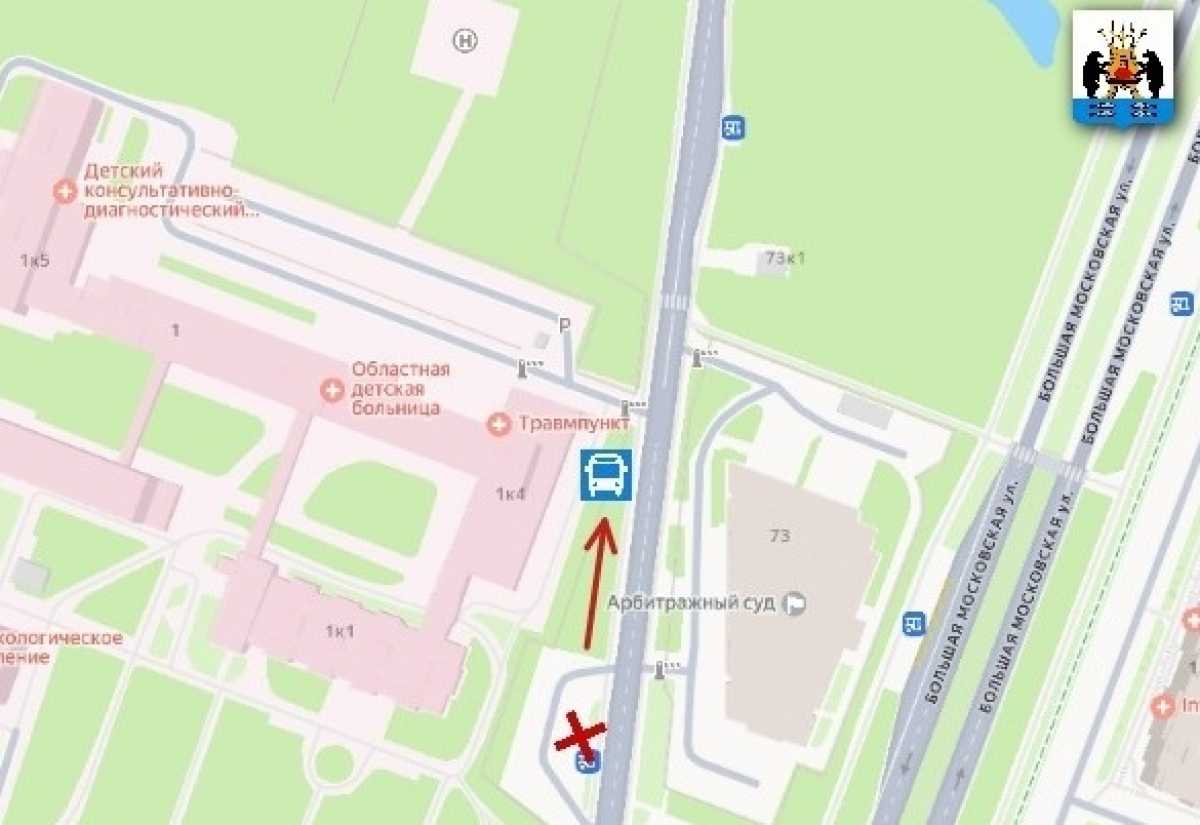 Павильон перенесут ориентировочно к зданию травмпункта.