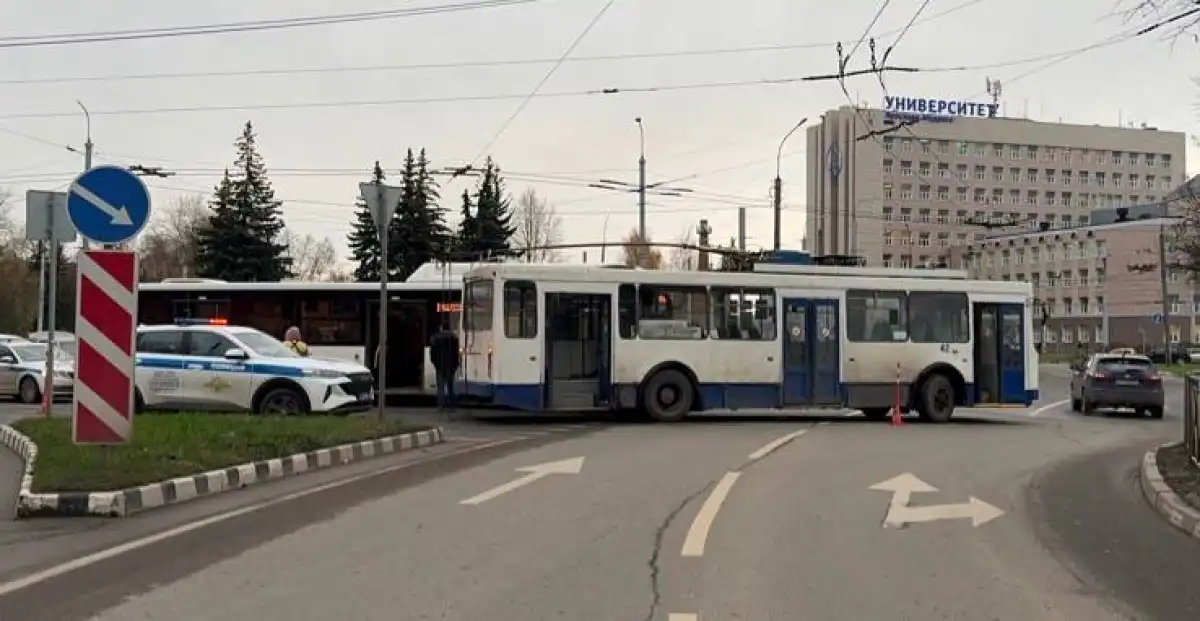 Пассажирка троллейбуса получила закрытую черепно-мозговую травму.