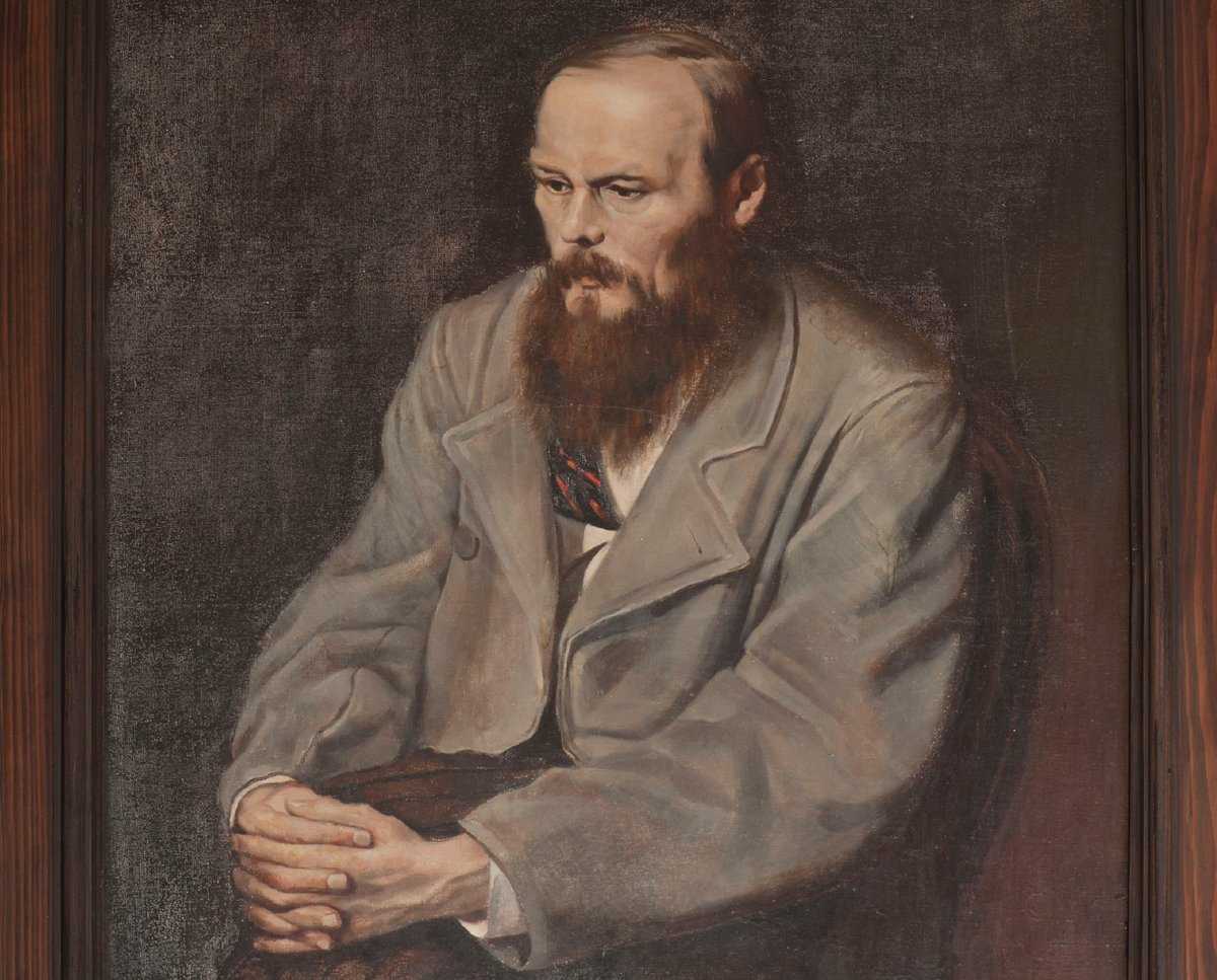 Портрет писателя в Доме-музее Достоевского в Старой Руссе.