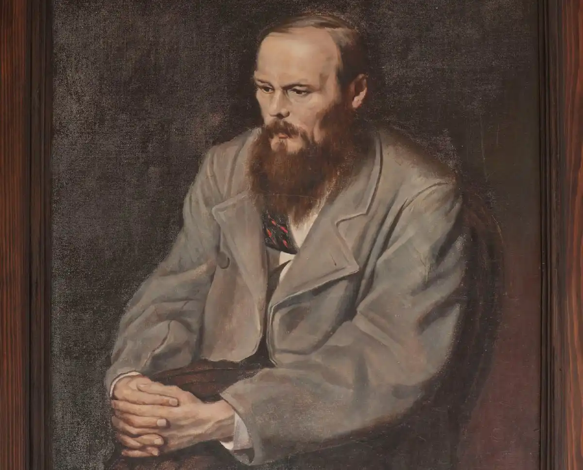 Портрет писателя в Доме-музее Достоевского в Старой Руссе.