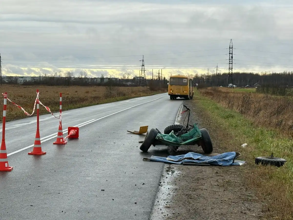 В ДТП пострадал водитель мотоблока.
