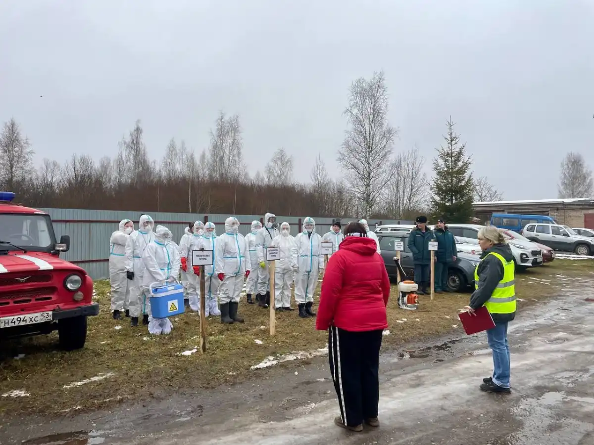 Учения показали слаженную работу всех стру.ктур, которые принимают участие в работе по ликвидации очагов заболевания животных.