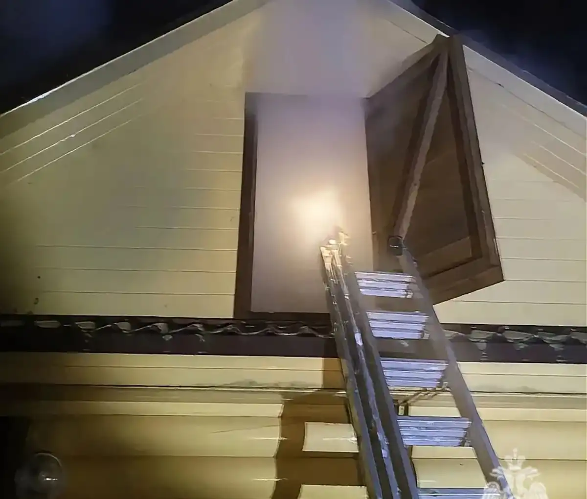 Ликвидация пожара в Леохново