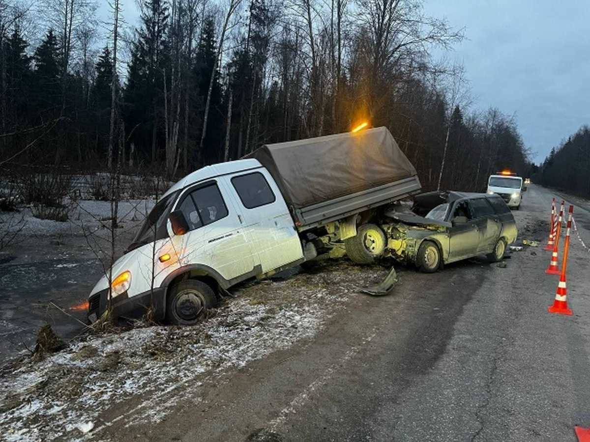 Водителя легковушки доставили в Новгородскую областную больницу.