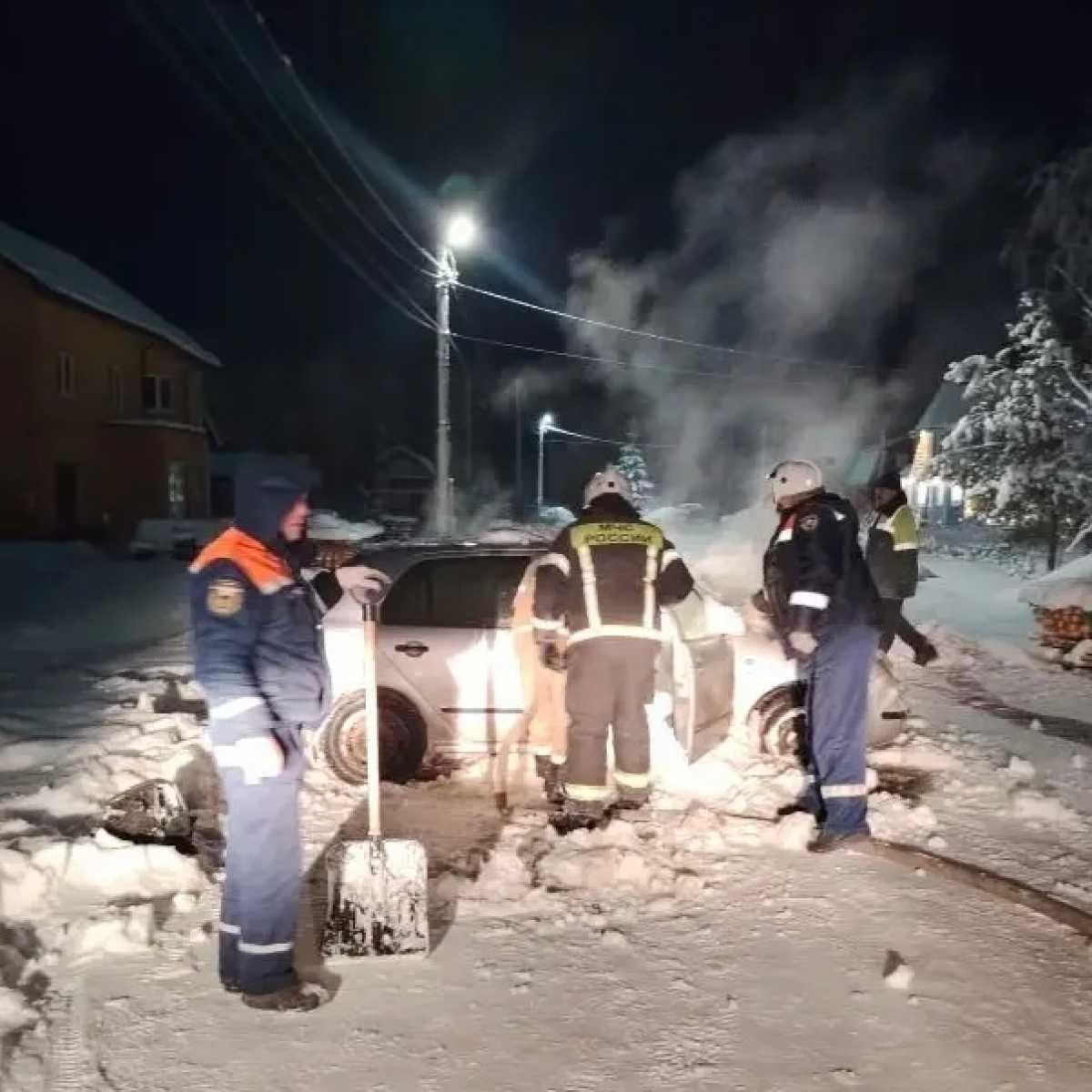 На место происшествия были направлены два спасателя и одна единица техники.