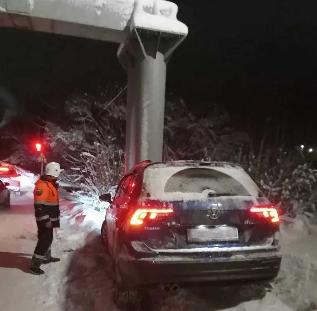 В аварии никто не пострадал.