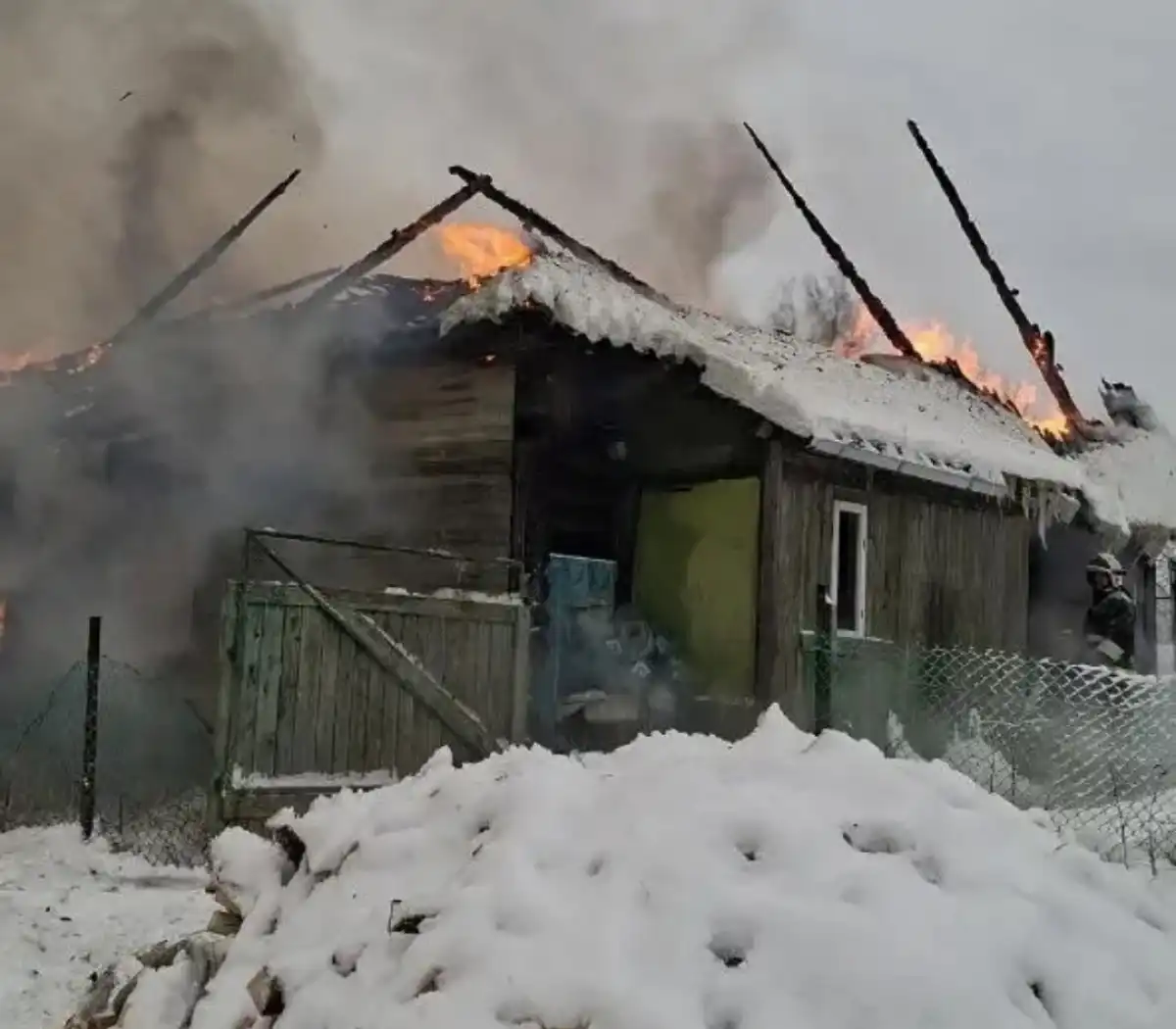 В результате пожара никто не пострадал.