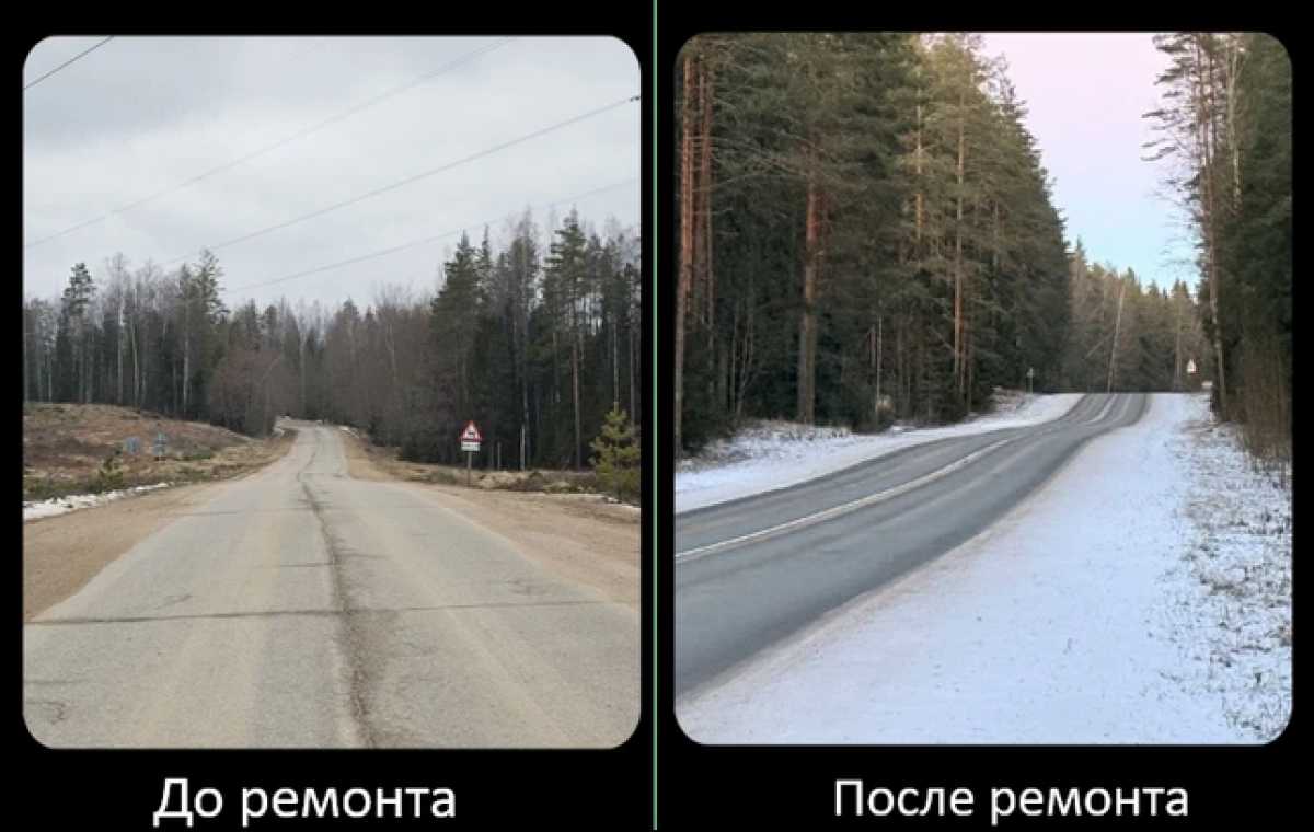 В 2025 году на автодороге Окуловка – Любытино отремонтировпли два участка общей длиной 38 км.