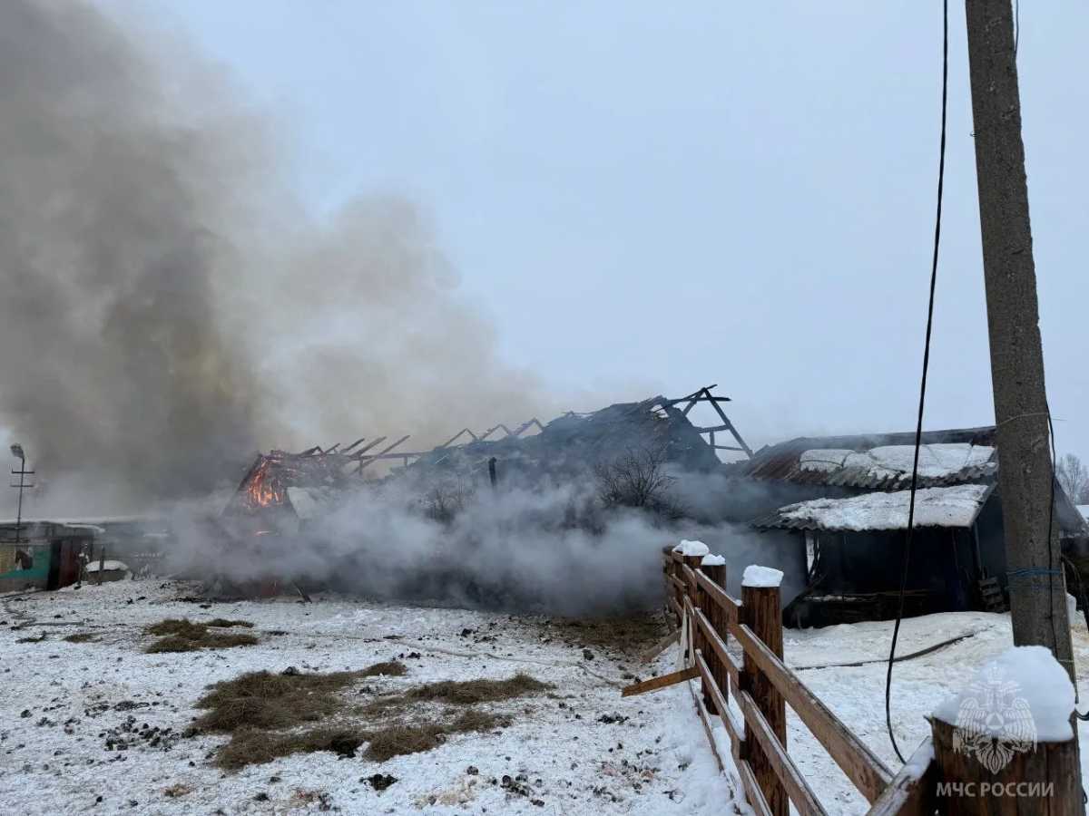 Работы на месте пожара продолжаются.