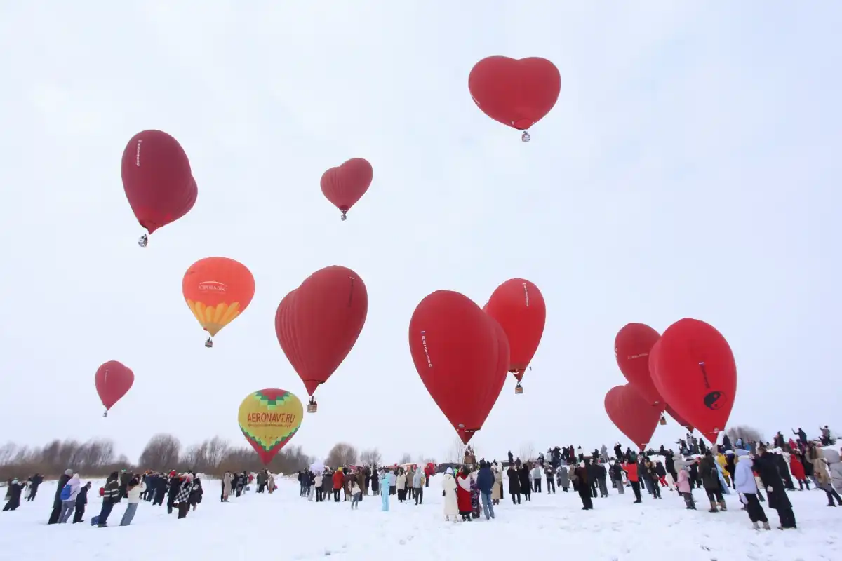 Оказывается, больше, чем в России, аэростатов-сердец нет ни в одной стране мира.