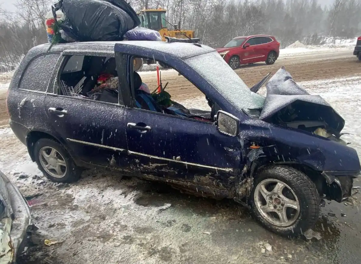 Женщина-водитель скончалась на месте происшествия до прибытия бригады скорой медицинской помощи.