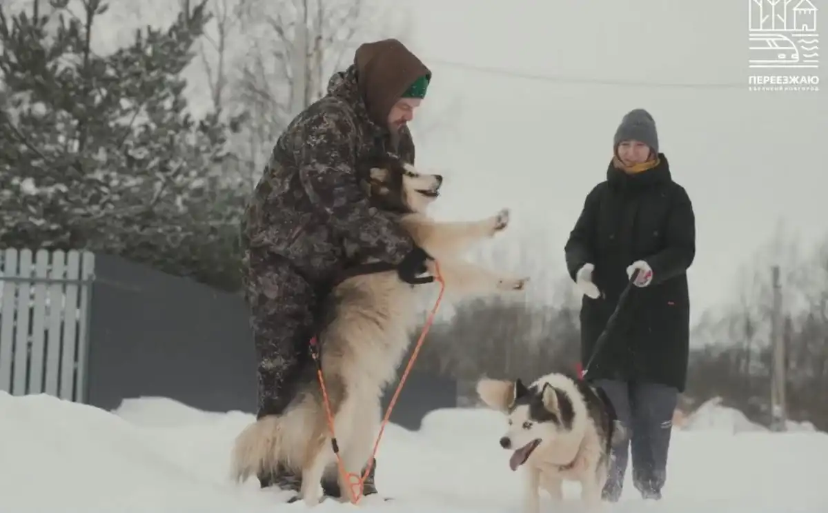 В деревне Наволок семья Двойниковых построила себе дом.