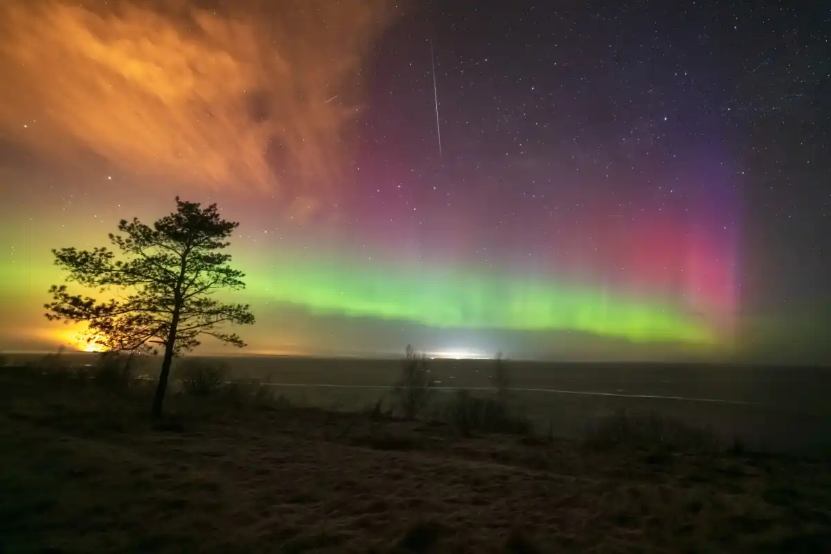 Северное сияние стало результатом сильнейшей магнитной бури уровня G3.