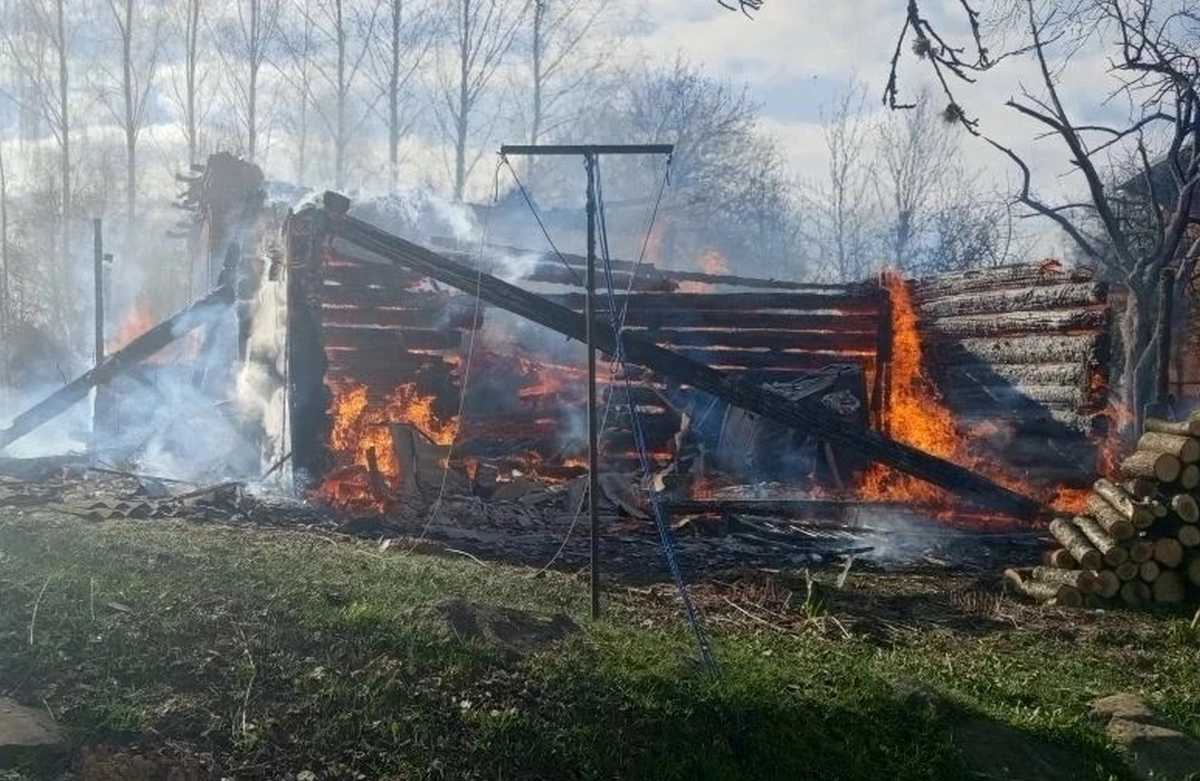 В Демянском округе на пожаре погибла женщина.