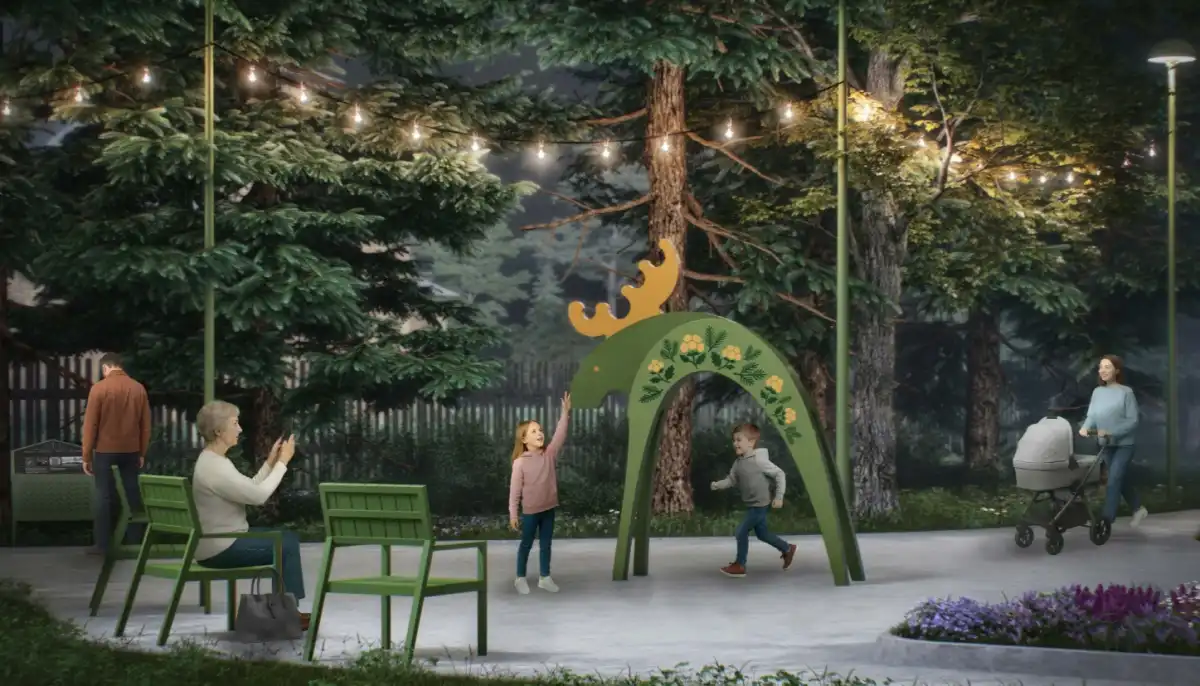 Фигуру морошкового лося выполнят из металла.