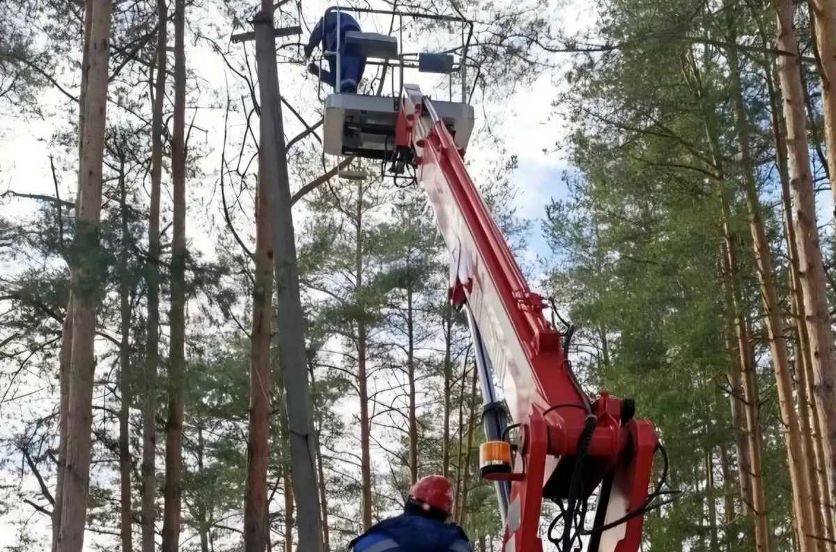 На восстановлении линий работают 50 бригад энергетиков.