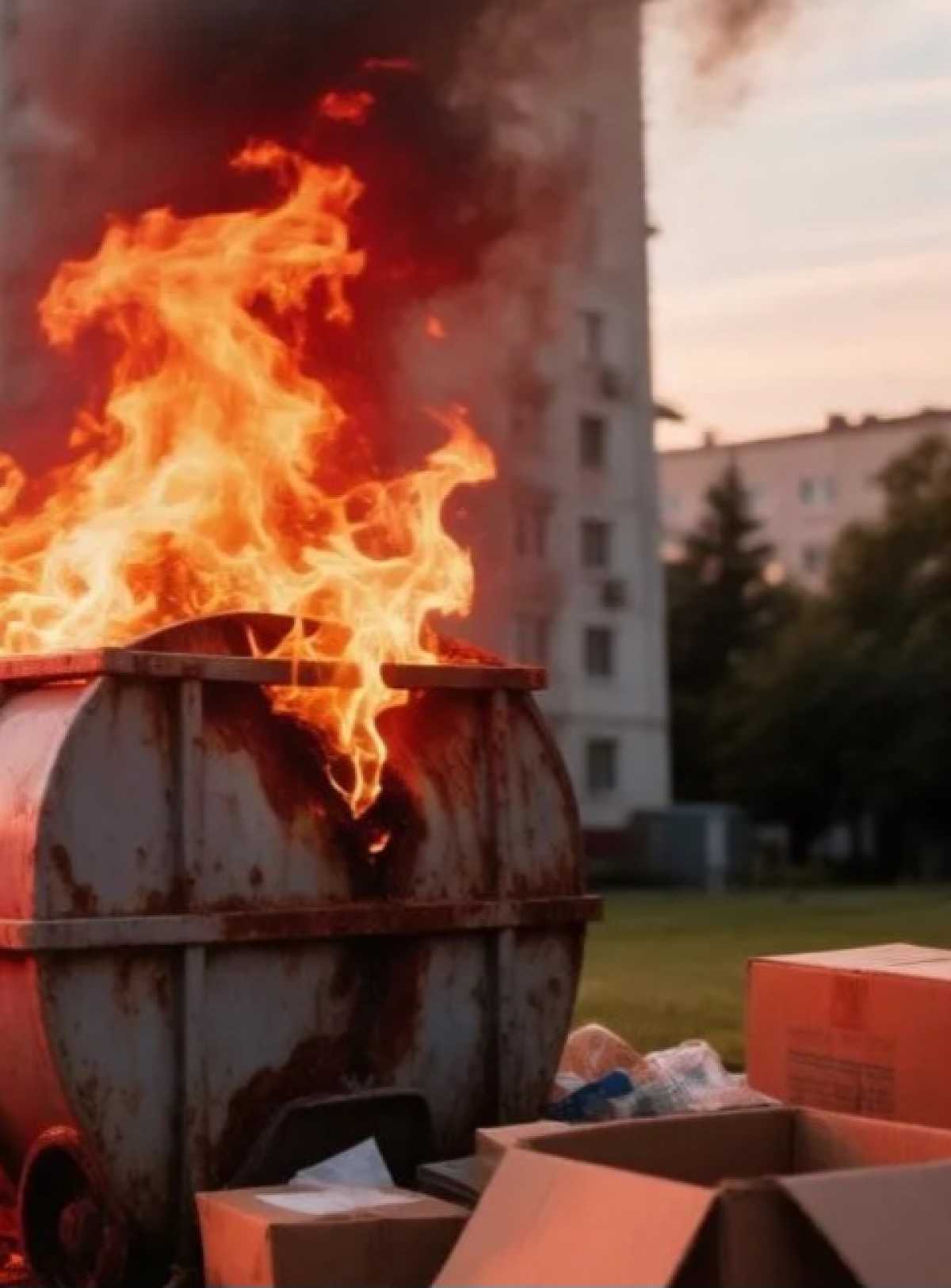 Противопожарная служба области ликвидировала возгорание мусорного контейнера в посёлке Парфино. Противопожарная служба области ликвидировала возгорание мусорного контейнера в посёлке Парфино.