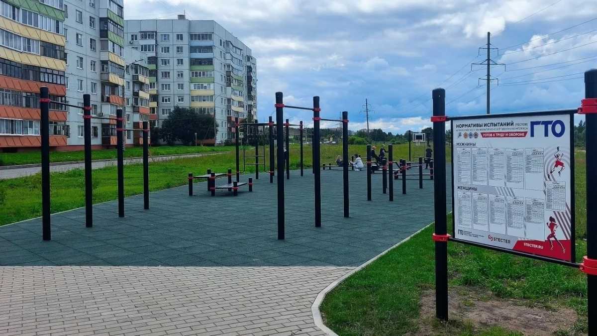 До 1 августа в Веряжском парке благоустроят прилегающую к площадке ГТО территорию.