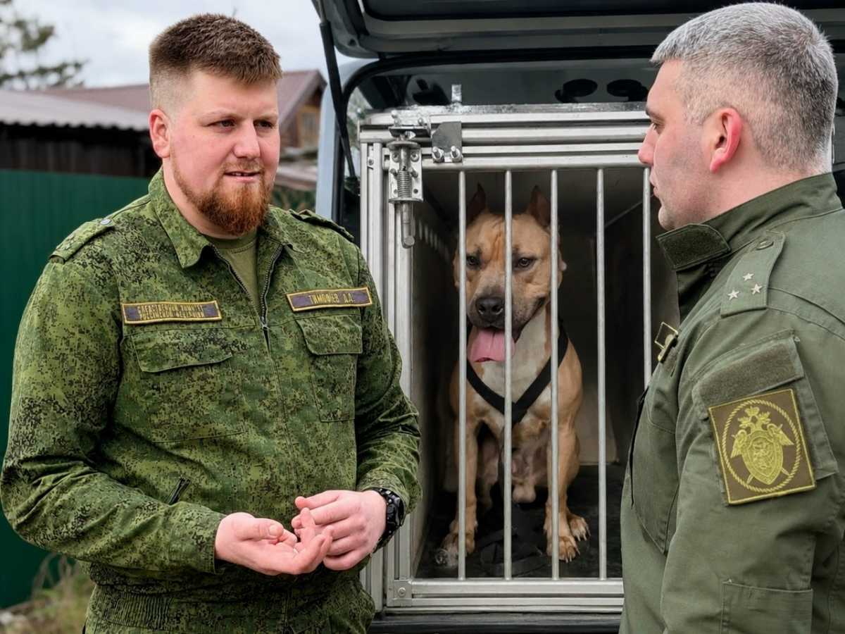 Во время осмотра места происшествия рядом с телом была обнаружена собака. Во время осмотра места происшествия рядом с телом была обнаружена собака.