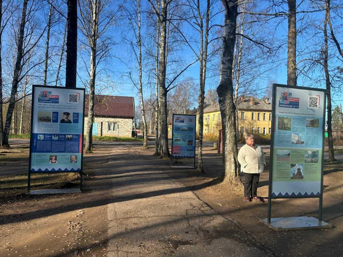 На стендах представлена информация о значимых личностях, памятных местах и событиях Хвойнинского округа На стендах представлена информация о значимых личностях, памятных местах и событиях Хвойнинского округа