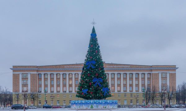 Сегодня в Великом Новгороде пройдет церемония зажжения огней на главной новогодней ёлке