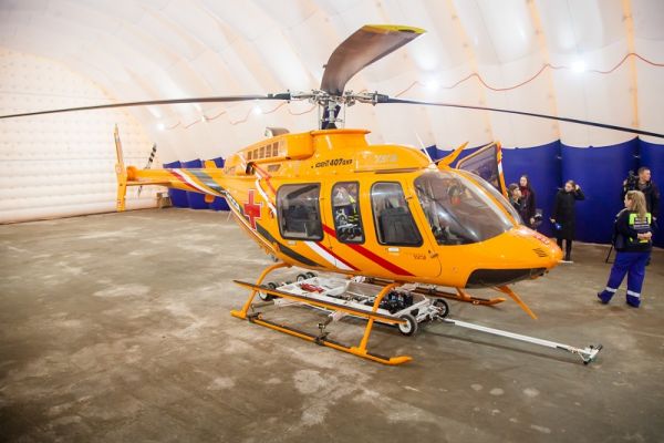 Площадку для вертолёта санавиации оборудовали возле детской областной больницы в Великом Новгороде.