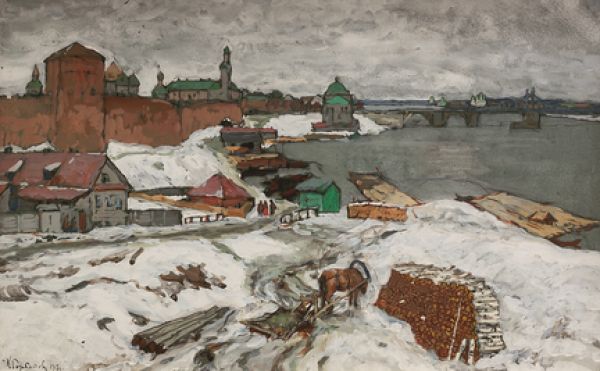Горбатов писал пейзажи, виды северных городов – Новгорода и Пскова.