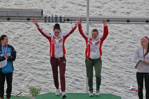 Дарья Лукина в паре с петербурженкой Аленой Костромитиной выиграли золотые медали чемпионата страны.