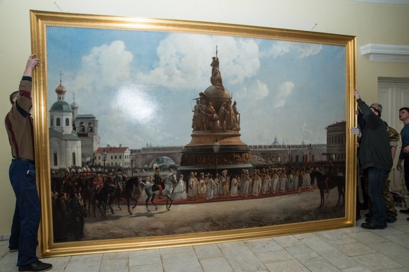 В 2019 году картина Богдана Виллевальде «Открытие памятника Тысячелетию России в Новгороде 8 сентября 1862 года» отмечает 155-летие